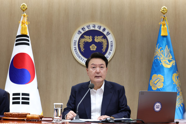 ▲ 국무회의 발언하는 윤석열 대통령. /뉴시스