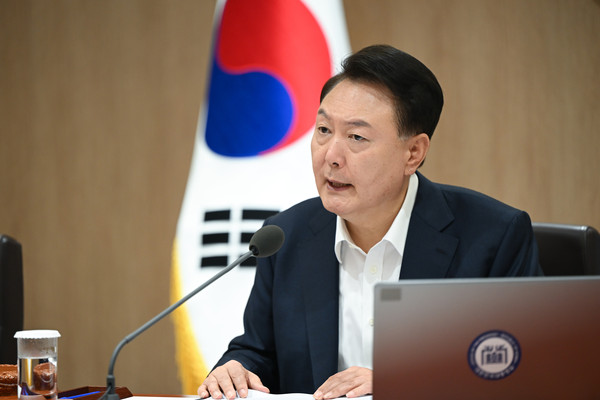 ▲ 윤석열 대통령이 서울 용산 대통령실 청사에서 열린 국무회의를 주재하고 있다. /뉴시스