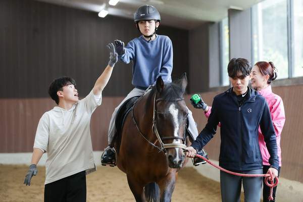 ▲ 재활승마 모습.