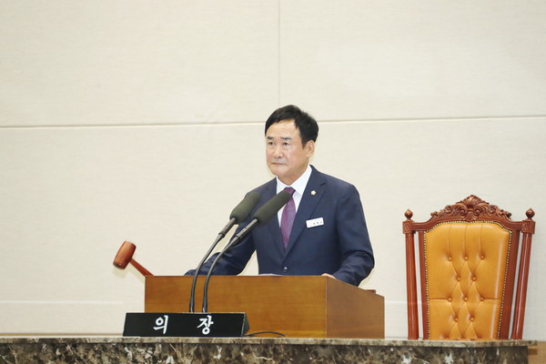 ▲ 제246회 이천시의회 임시회 제1차 본회의.