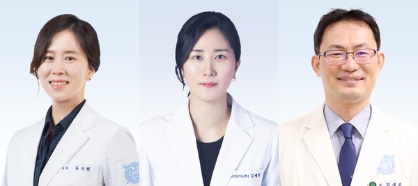 ▲ 분당서울대병원 입원전담진료센터 류지원, 김혜원 교수, 신장내과 김세중 교수(좌측부터).