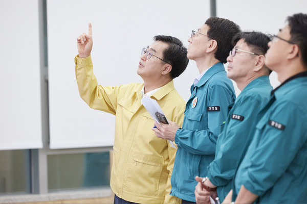▲ 집중호우 대비 점검 모습.