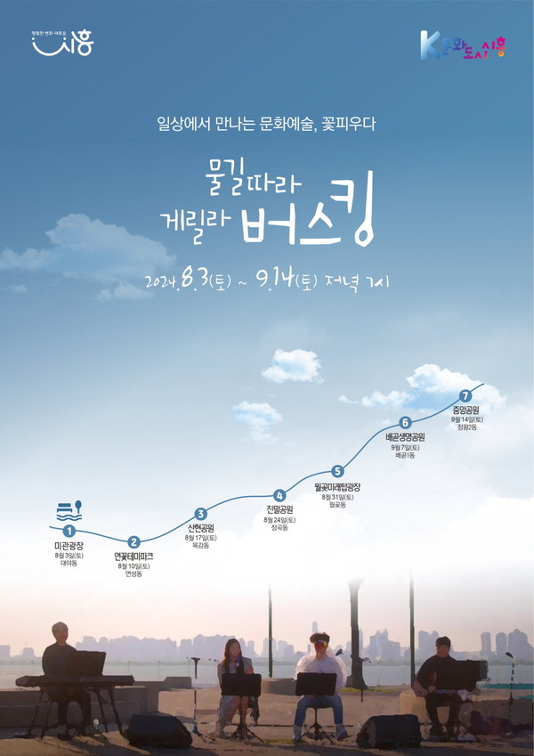 ▲ 시흥시 '물길 따라 게릴라 버스킹' 포스터.