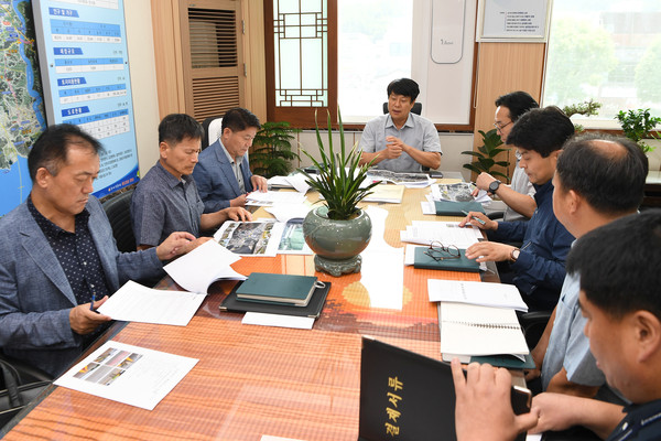 ▲ 강화관문 집입도로 경관개선 계획 보고회 개최 모습.
