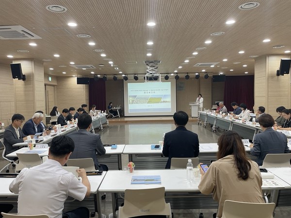▲ 화성시 농발계획 용역 중간보고회 개최 모습.