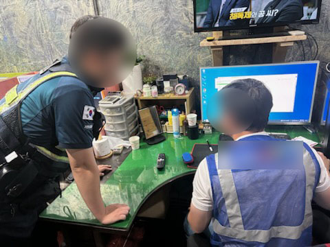 ▲ 한국 마사회 점검 모습.