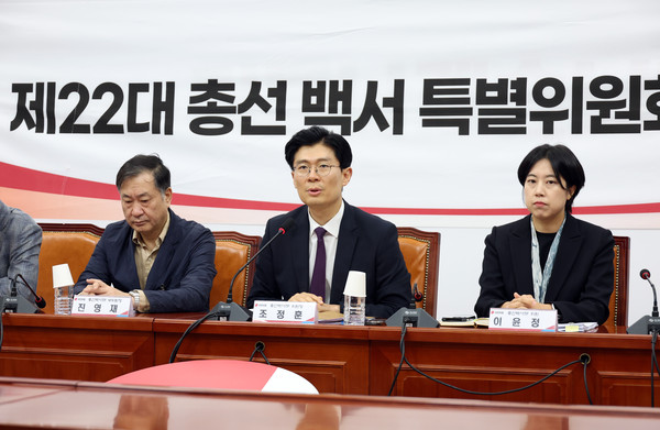 ▲ 총선백서특위, 발언하는 조정훈 위원장. /뉴시스