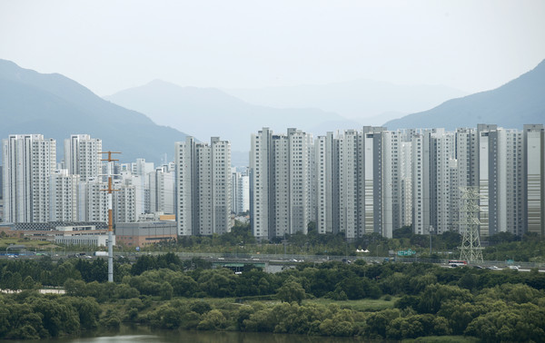 ▲ 경기 구리시 구리타워에서 바라본 하남시 미사지구의 모습. /뉴시스