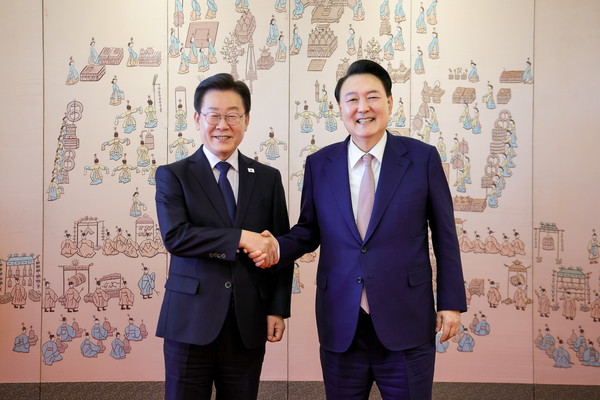 ▲ 윤석열 대통령과 더불어민주당 이재명 대표. /뉴시스