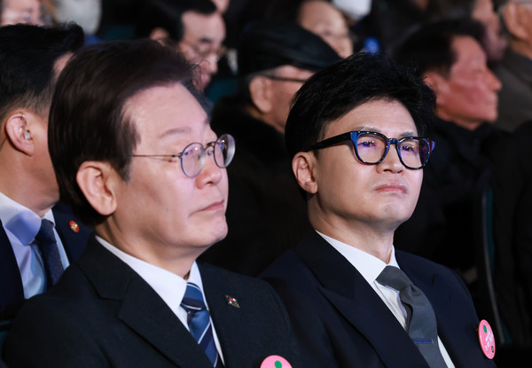 ▲ 한동훈 국민의힘 대표-이재명 더불어민주당 대표. /뉴시스