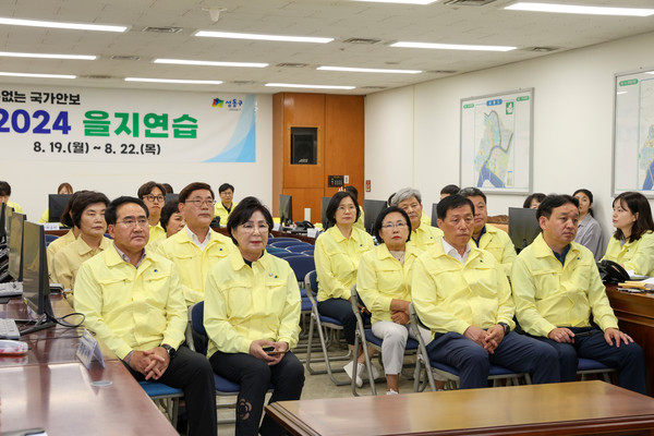 ▲ 을지연습 격려 방문 모습.