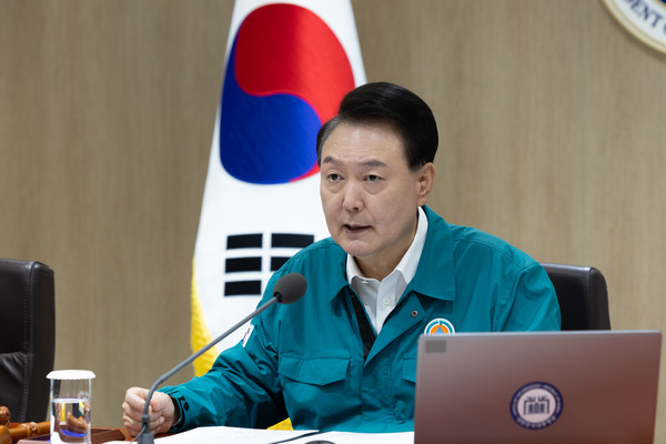 ▲ 윤석열 대통령이 을지 및 제36회 국무회의에서 발언하고 있다. /뉴시스