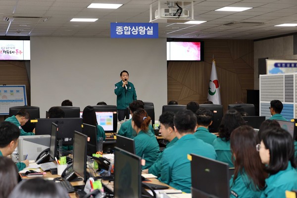 ▲ 인천 동구 을지연습 실시 모습.