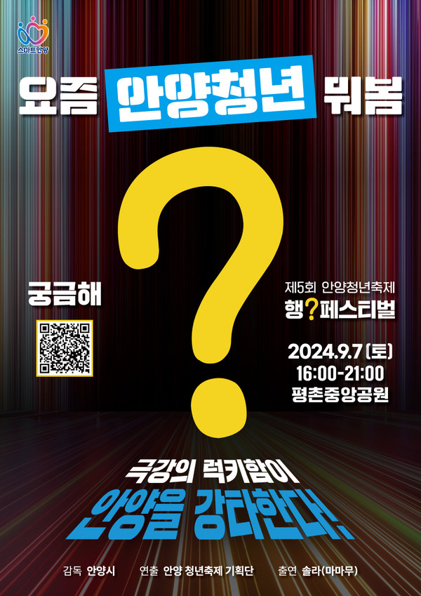 ▲ 안양시 제5회 청년축제 공식 포스터.