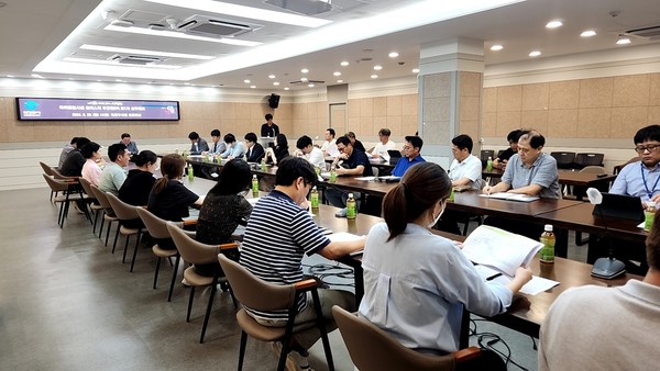 ▲ 의정부시 아이돌봄시설 클러스터 추진단 실무회의 개최 모습.