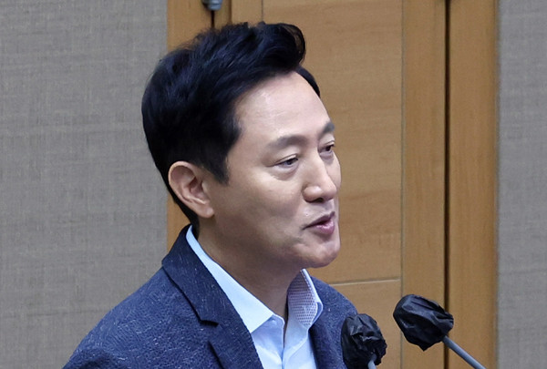 ▲ 질의에 답하는 오세훈 서울시장. /뉴시스