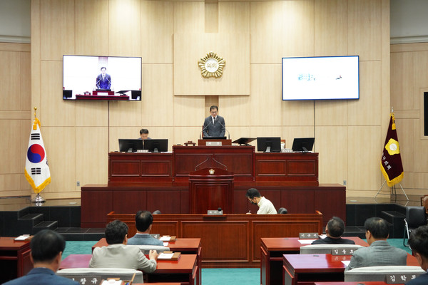 ▲ 제334회 임시회 본회의.