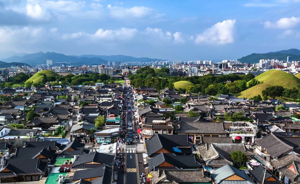 ▲ 황리단길 전경.
