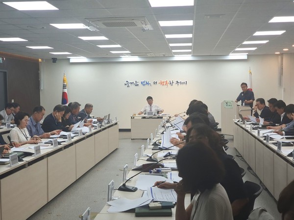 ▲ 구리시 을지연습 강평보고회 개최 모습.