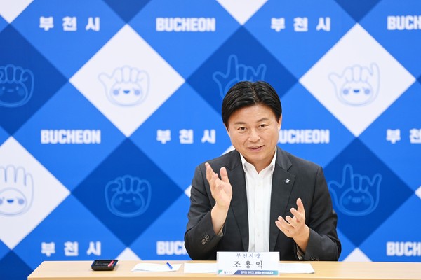 ▲ ‘R&D기관과 협력을 통한 선순환 기업생태계 조성’을 강조하는 조용익 부천시장.