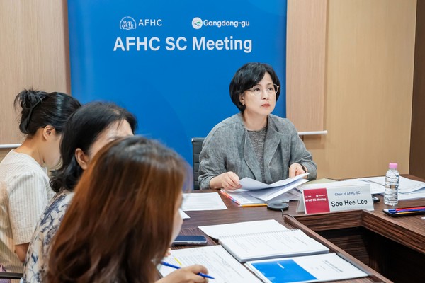 ▲ 강동구는 제30차 건강도시연맹 운영위원회(AFHC SC) 회의를 주재했다.