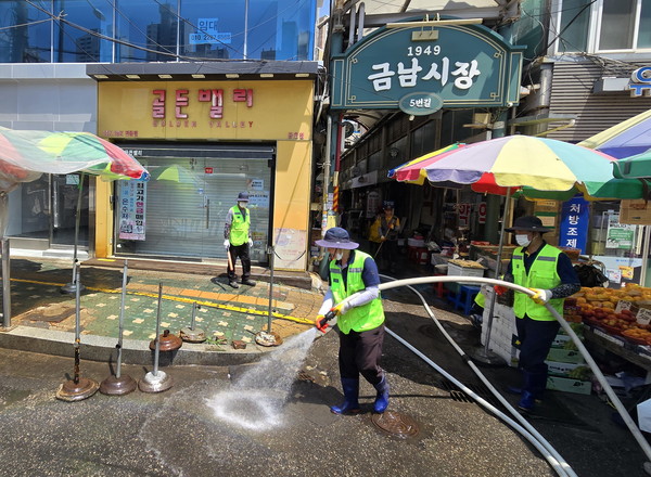 ▲ 관내 전통시장 전경.