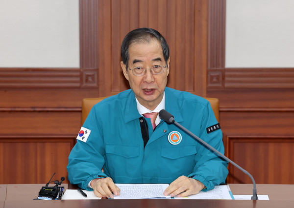 ▲ 한덕수 총리, 의사 집단행동 중대본 회의 발언. /뉴시스