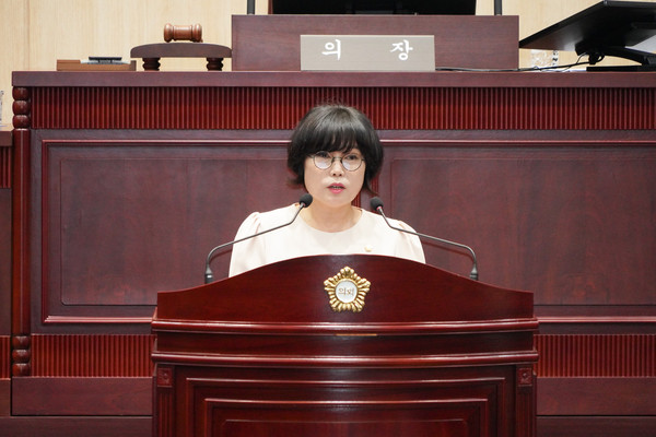 ▲ 발언하는 최영숙 의원.