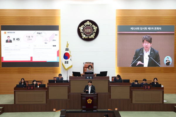 ▲ 발언하는 문성호 의원.