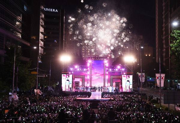 ▲ 지난해 10월 열린 강남페스티벌 영동대로 케이팝 콘서트.