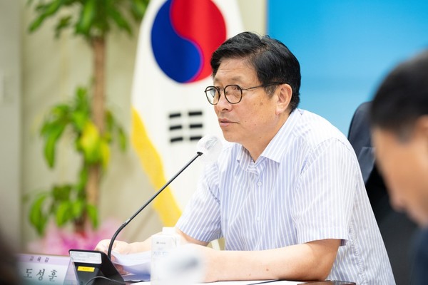 ▲ 주간공감회의 진행하는 도성훈 인천광역시교육감.