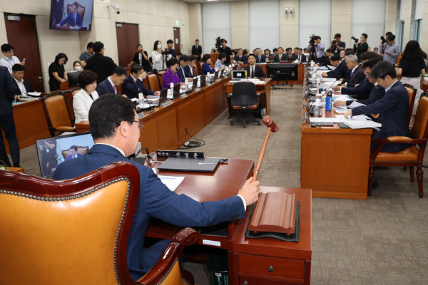 ▲ 행정안전위원회 전체회의. /뉴시스