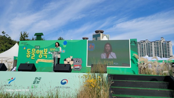 ▲ 축사를 하는 박춘선 부위원장.
