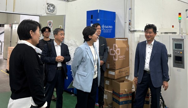 ▲ 성장형 중소기업 민생탐방 실시 현장.
