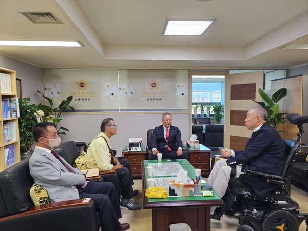 ▲ 서울특별시 교통장애인 협회 면담 모습.