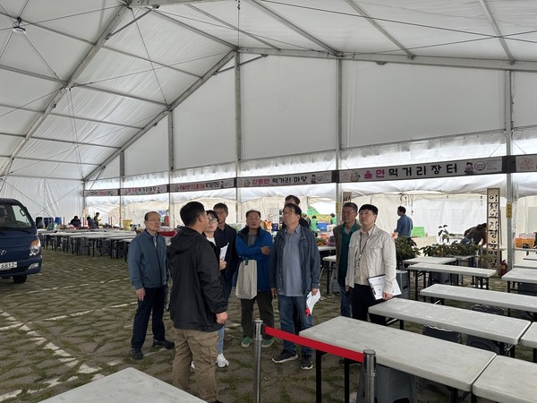▲ '제23회 이천쌀문화축제' 정부합동점검 실시 모습.