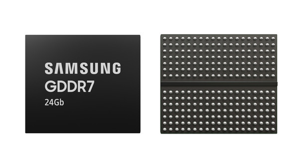▲ 삼성전자 24Gb GDDR7 D램 제품 이미지. (사진=삼성전자 제공)