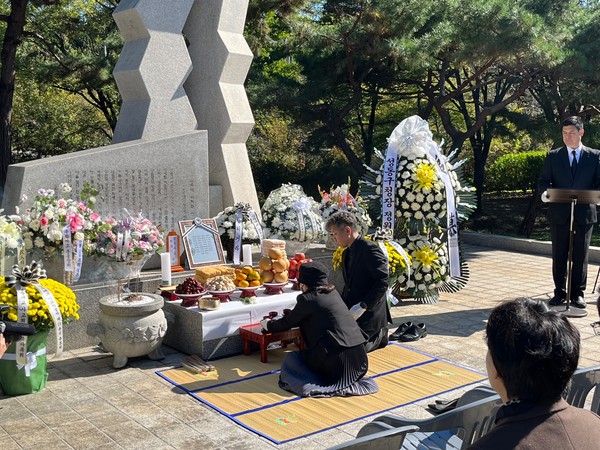 ▲ 지난해 제29주기 성수대교 붕괴사고 희생자 위령제 모습.