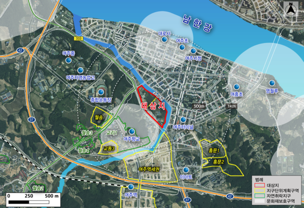▲ 여주시 창동지구 도시개발사업 대상지.