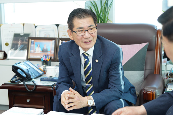 ▲ 이태인 동대문구의장, 인터뷰 모습.