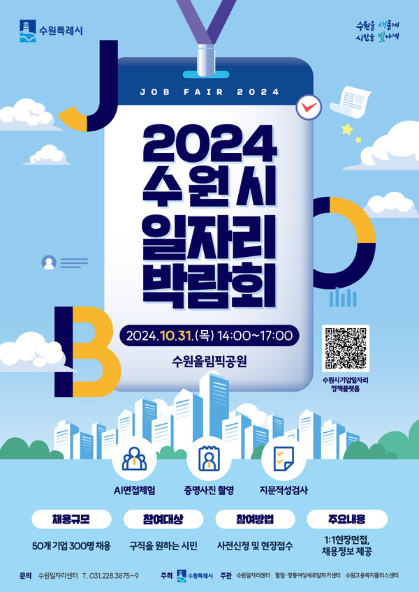 ▲ 수원시 일자리박람회 포스터.