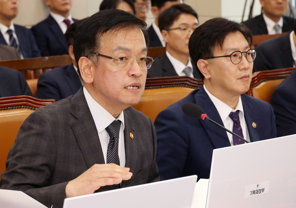 ▲ 종합국감 발언하는 최상목 경제부총리. /뉴시스