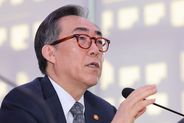 ▲ 의원 질의에 답하는 조태열 외교부 장관. /뉴시스