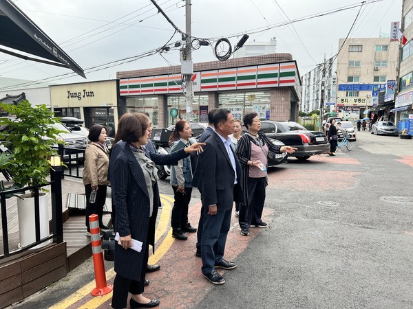▲ 계양구의회 '계양구 교통문화연구회' 현장방문 모습.