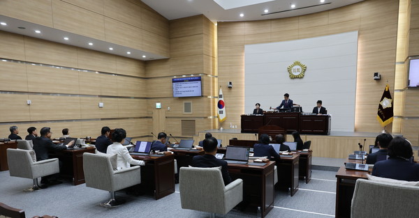 ▲ 용산구의회 제293회 임시회 개최 모습.