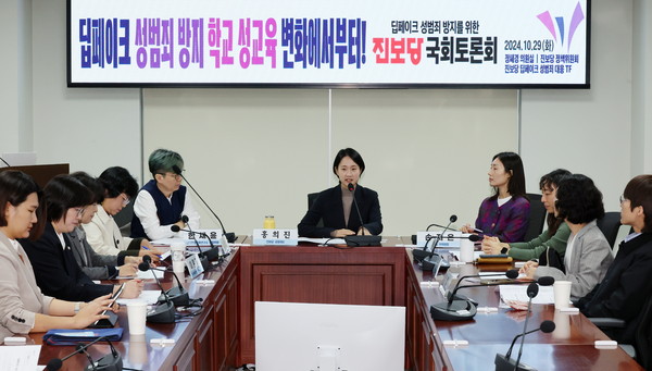 ▲ 딥페이크 성범죄 방지를 위한 진보당 토론회. /뉴시스