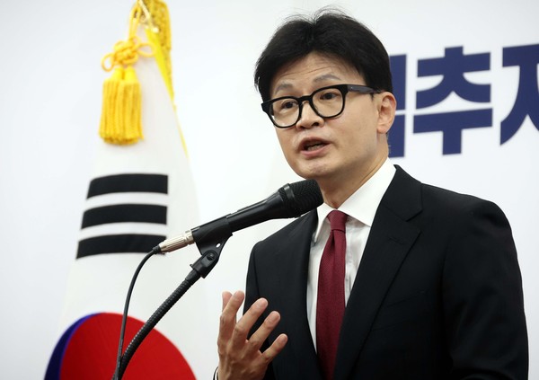 ▲ 답변하는 한동훈 국민의힘 대표. /뉴시스