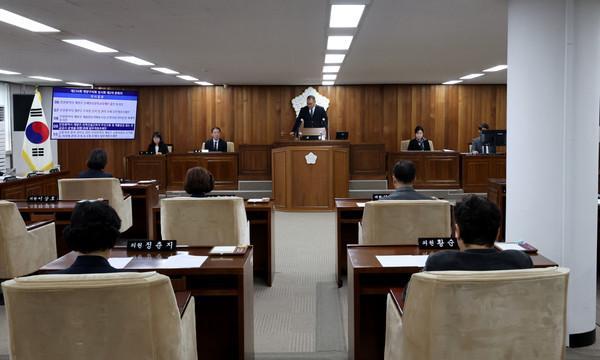 ▲ 계양구의회 제256회 임시회 개최 모습.