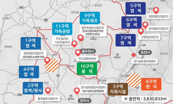 ▲ 양주·포천·동두천 글로벌 섬유·가죽·패션 산업특구.