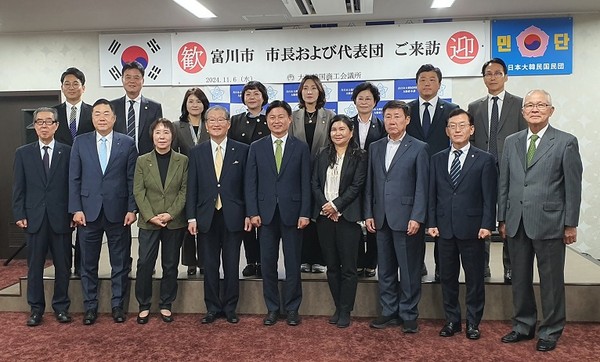 ▲ 오사카 한국상공회의소 방문 모습.